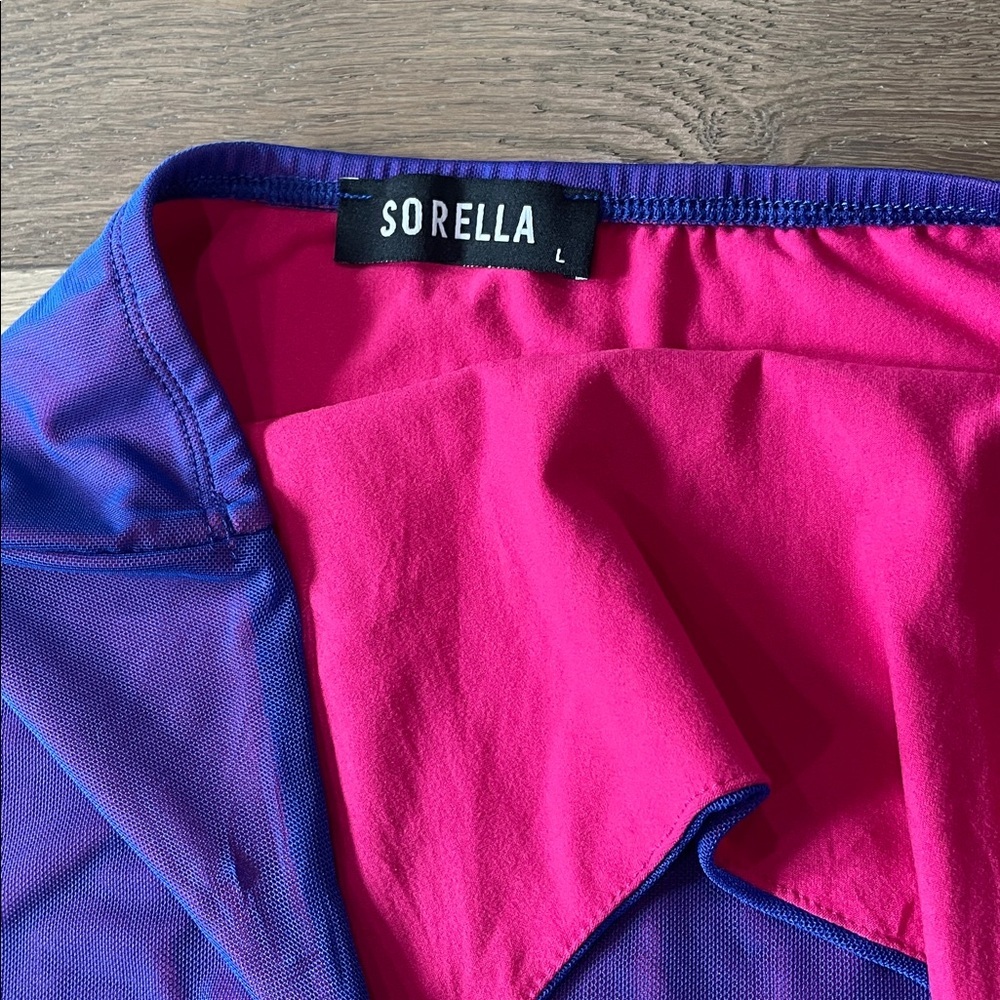 SORELLA Mini Mesh Ruched Dress Size Large - Picture 6 of 10